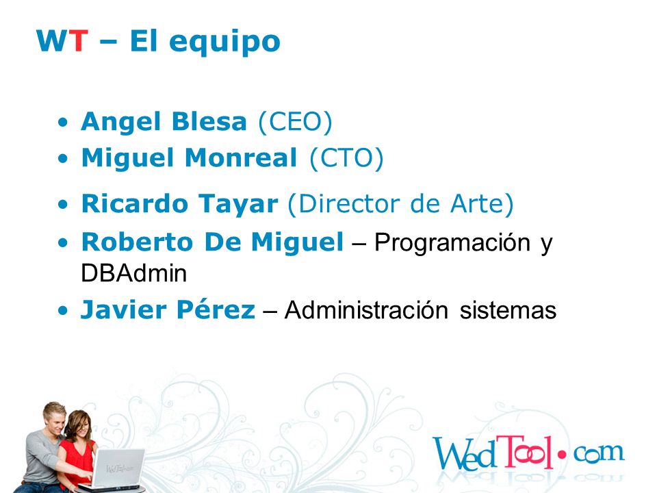 WT – El equipo Angel Blesa (CEO) Miguel Monreal (CTO)