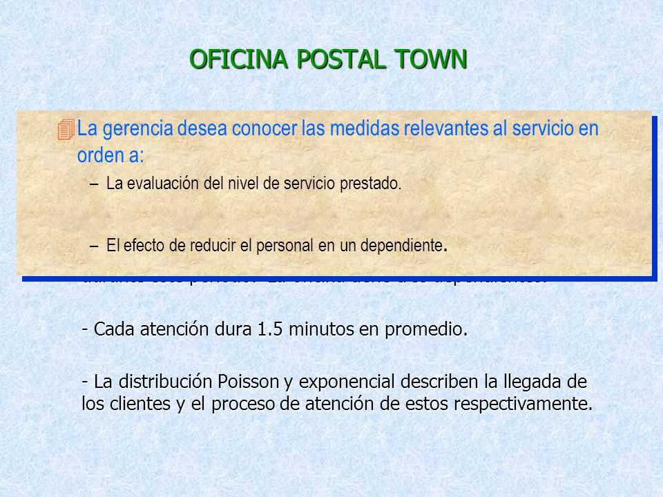 OFICINA POSTAL TOWN La oficina postal Town atiende público los Sábados entre las 9:00 a.m. y la 1:00 p.m.