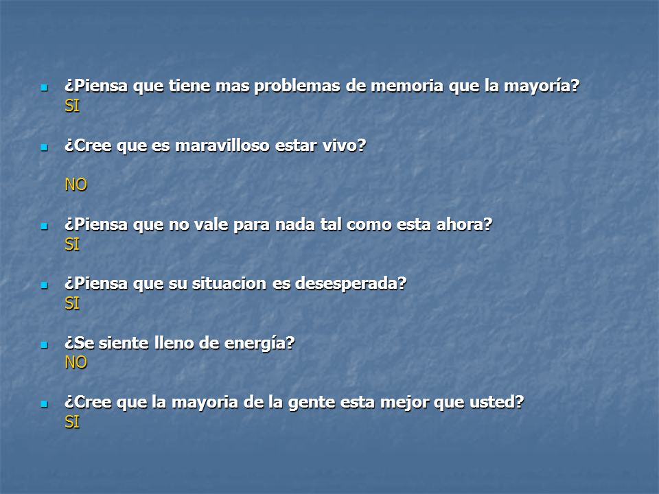 ¿Piensa que tiene mas problemas de memoria que la mayoría
