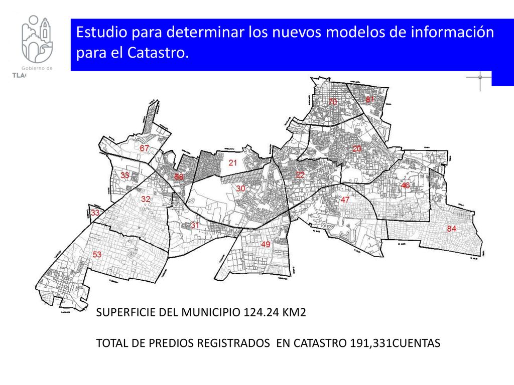 Estudio para determinar los nuevos modelos de información para el Catastro.