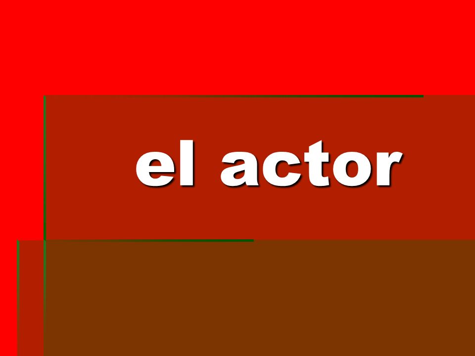 el actor