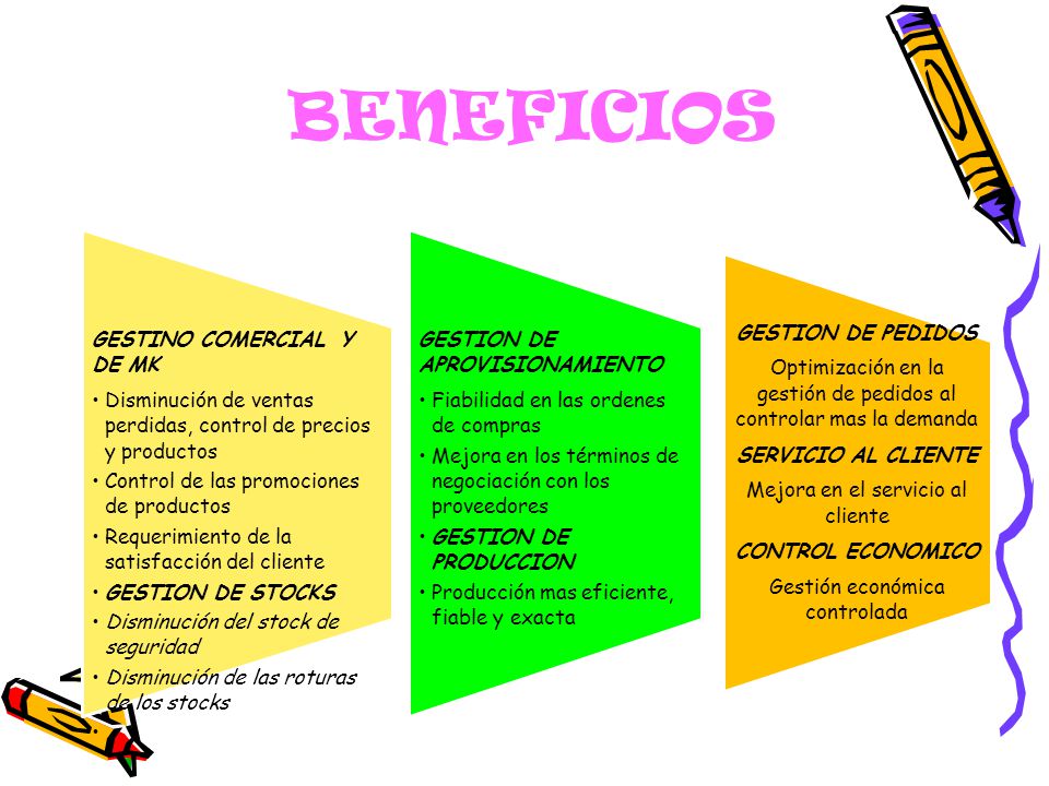 BENEFICIOS GESTINO COMERCIAL Y DE MK