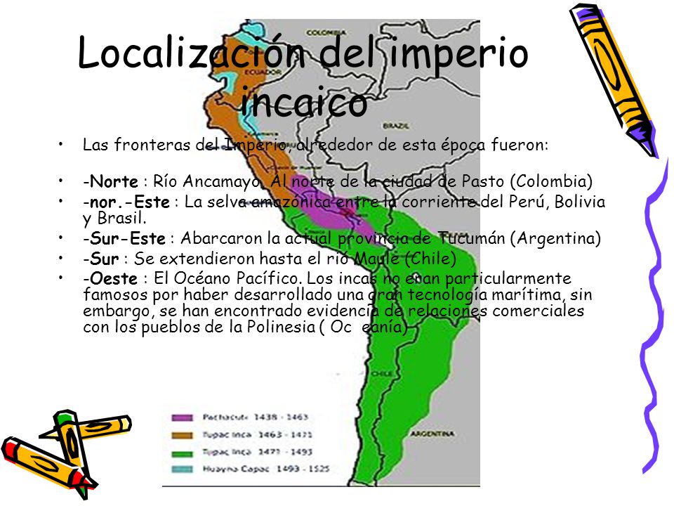 Localización del imperio incaico