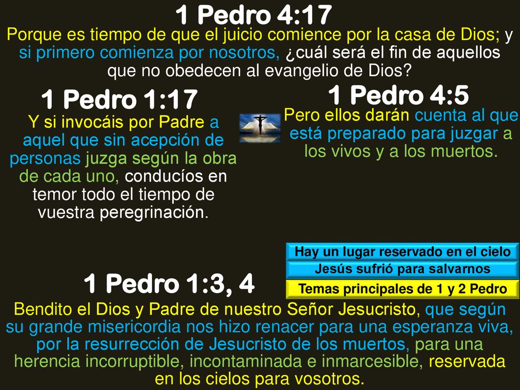 1 Pedro 4:17 1 Pedro 4:5 1 Pedro 1:17 1 Pedro 1:3, 4
