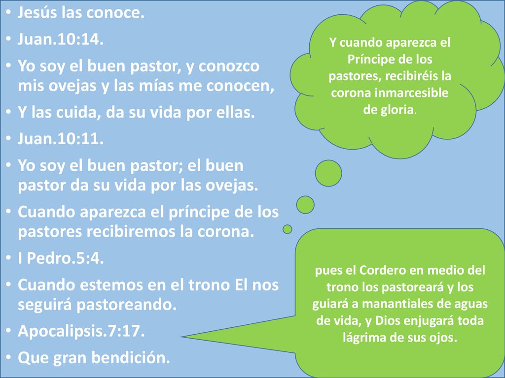 Yo soy el buen pastor, y conozco mis ovejas y las mías me conocen,