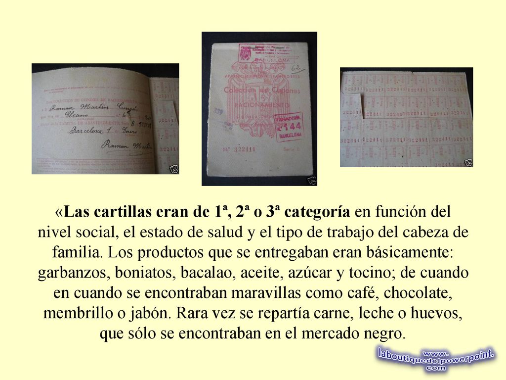 «Las cartillas eran de 1ª, 2ª o 3ª categoría en función del nivel social, el estado de salud y el tipo de trabajo del cabeza de familia.
