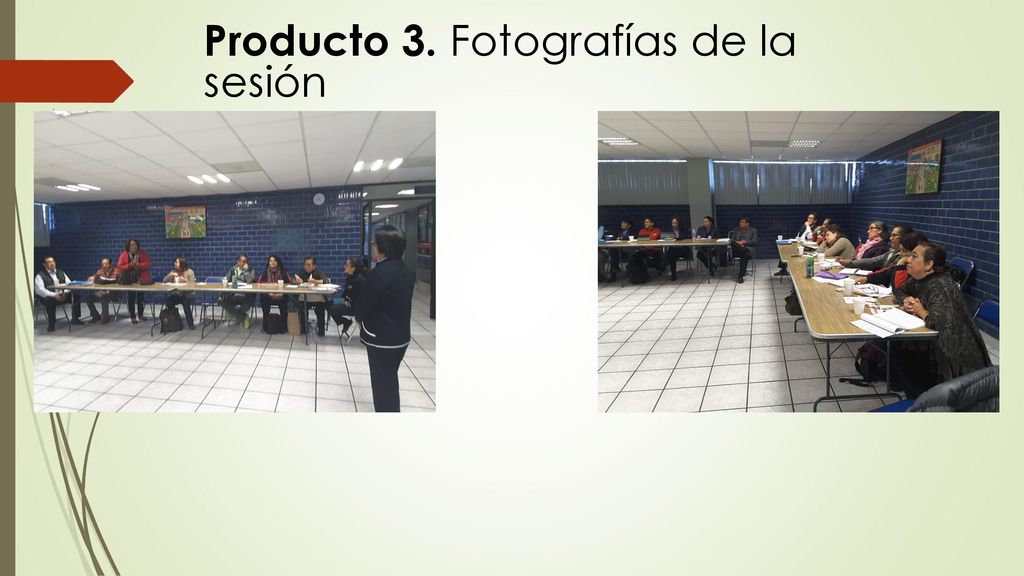 Producto 3. Fotografías de la sesión