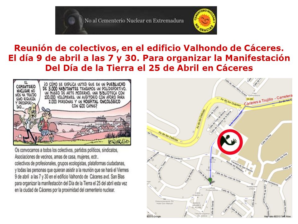 Reunión de colectivos, en el edificio Valhondo de Cáceres.