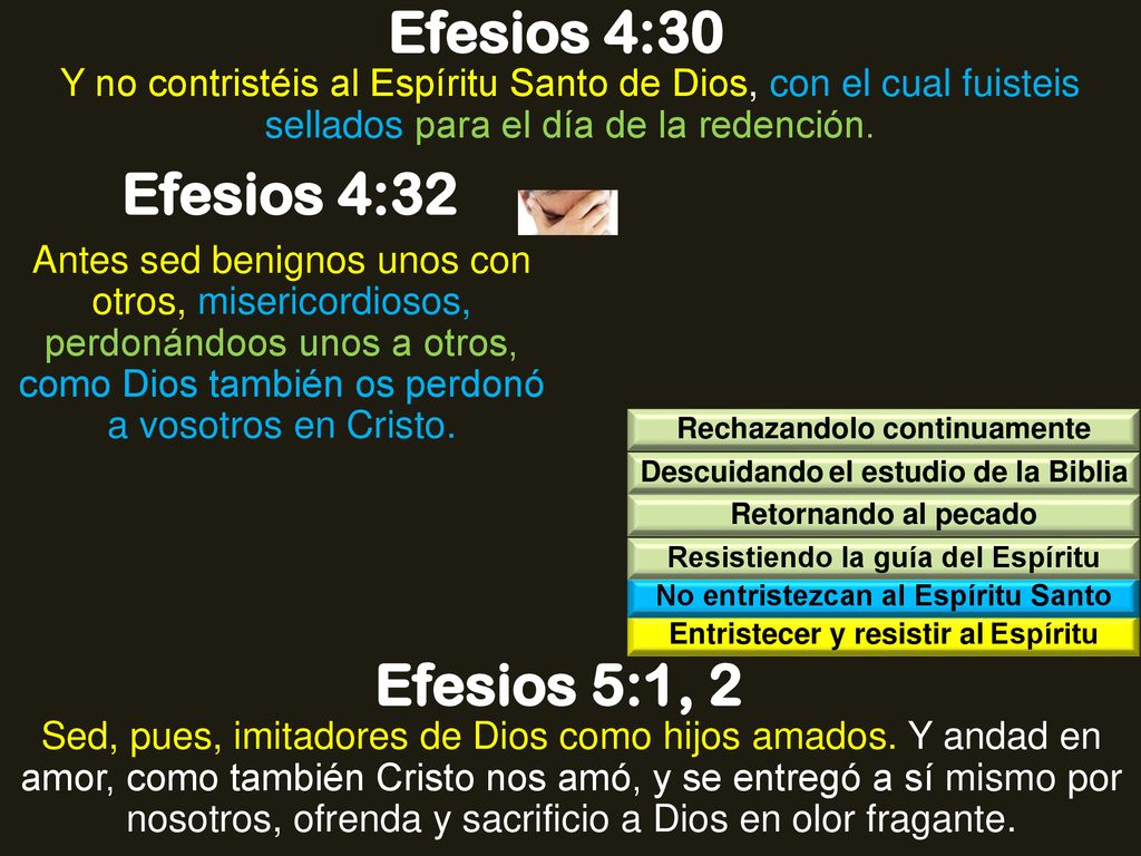 Efesios 4:30 Efesios 4:32 Efesios 5:1, 2