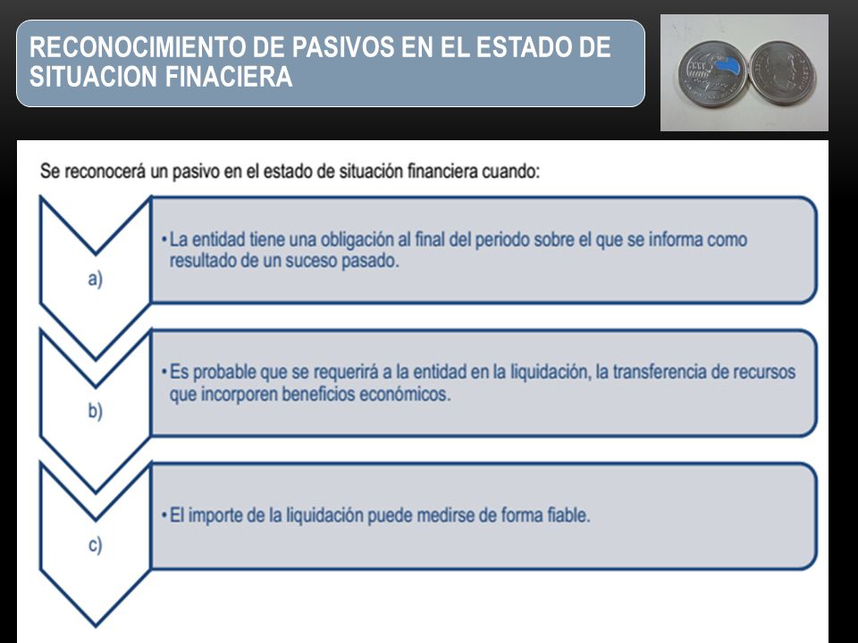 RECONOCIMIENTO DE PASIVOS EN EL ESTADO DE SITUACION FINACIERA