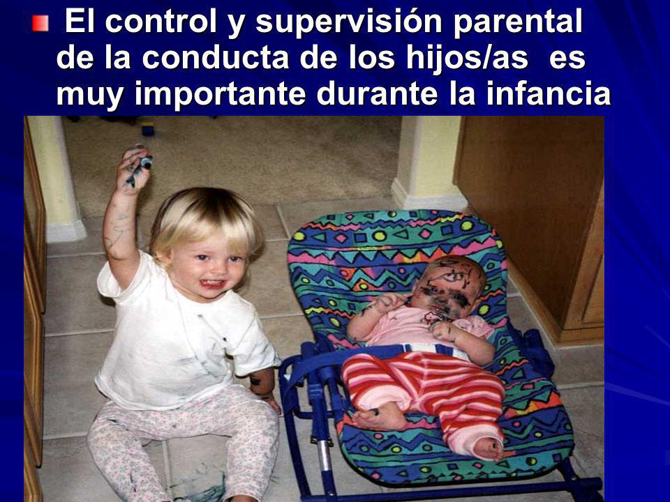 El control y supervisión parental de la conducta de los hijos/as es muy importante durante la infancia
