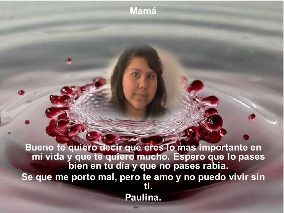 Se que me porto mal, pero te amo y no puedo vivir sin ti.
