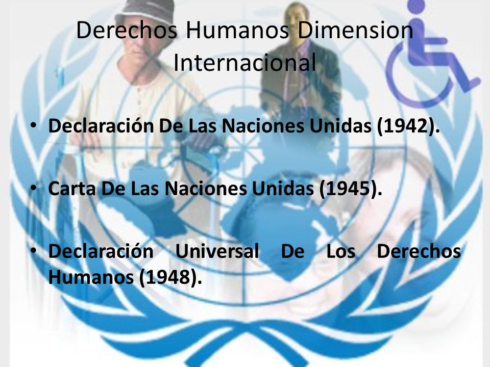 Derechos Humanos Dimension Internacional