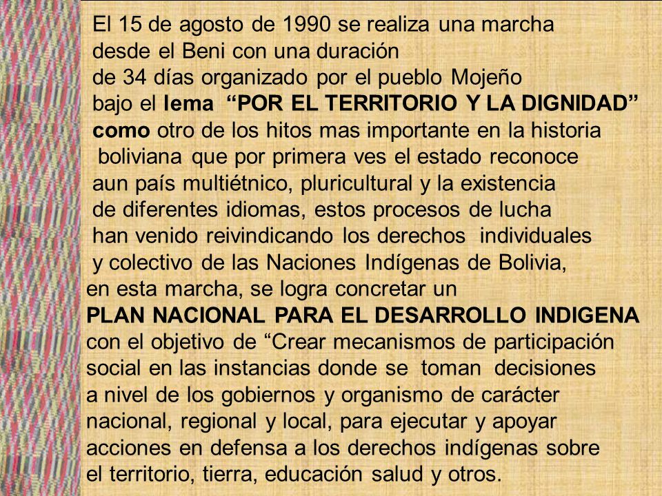 El 15 de agosto de 1990 se realiza una marcha