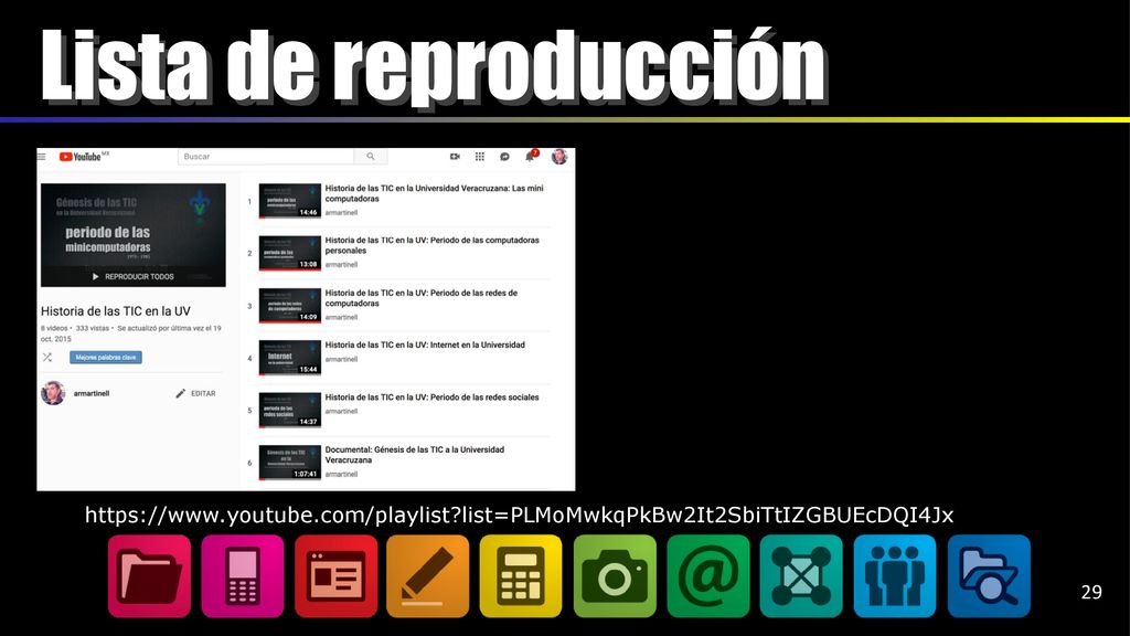 Lista de reproducción   list=PLMoMwkqPkBw2It2SbiTtIZGBUEcDQI4Jx