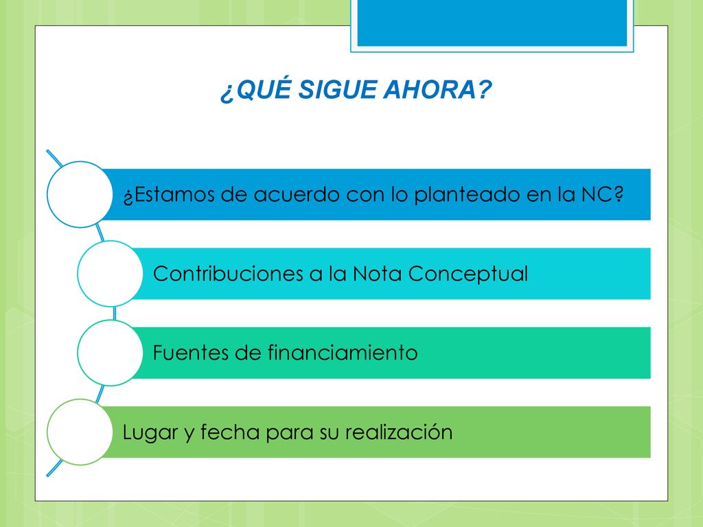 ¿QUÉ SIGUE AHORA ¿Estamos de acuerdo con lo planteado en la NC