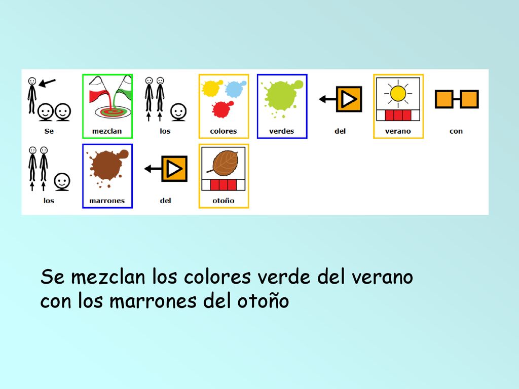 Se mezclan los colores verde del verano con los marrones del otoño