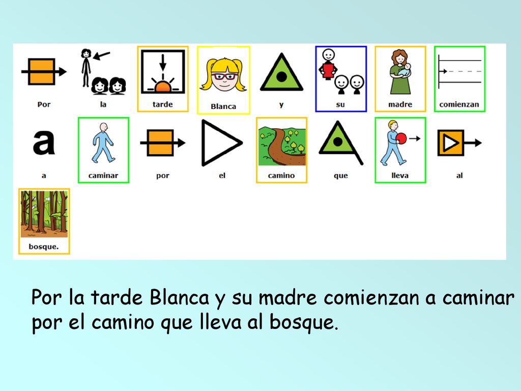 Por la tarde Blanca y su madre comienzan a caminar