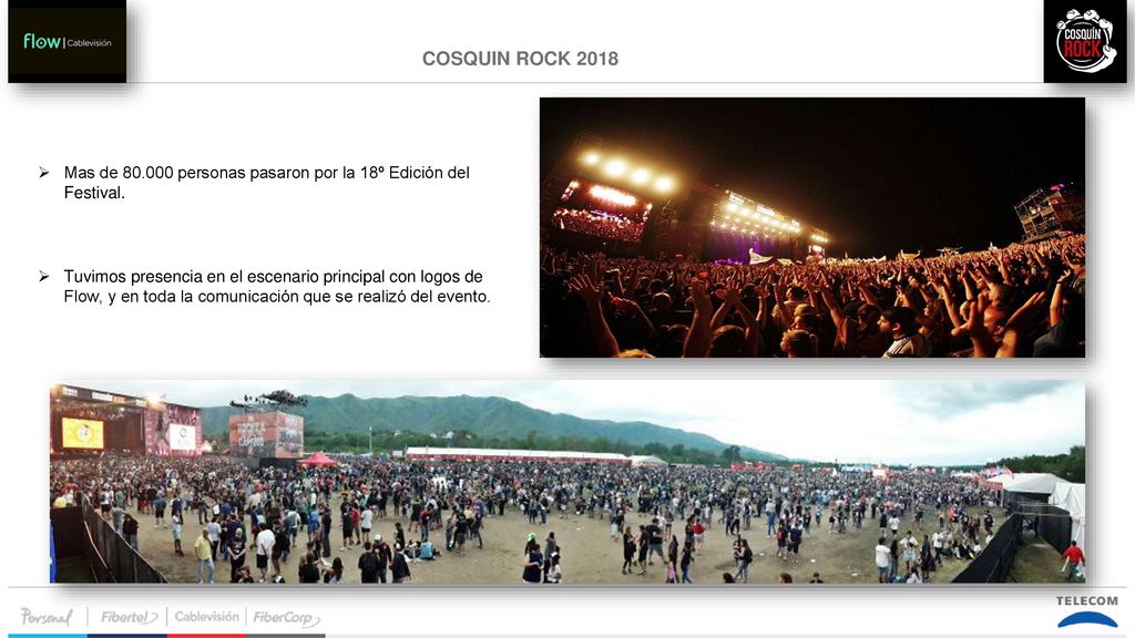 COSQUIN ROCK 2018 Mas de personas pasaron por la 18º Edición del Festival.