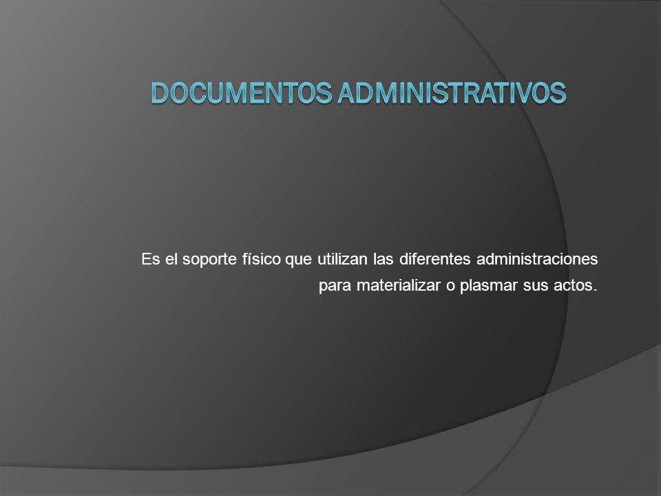 Documentos Administrativos