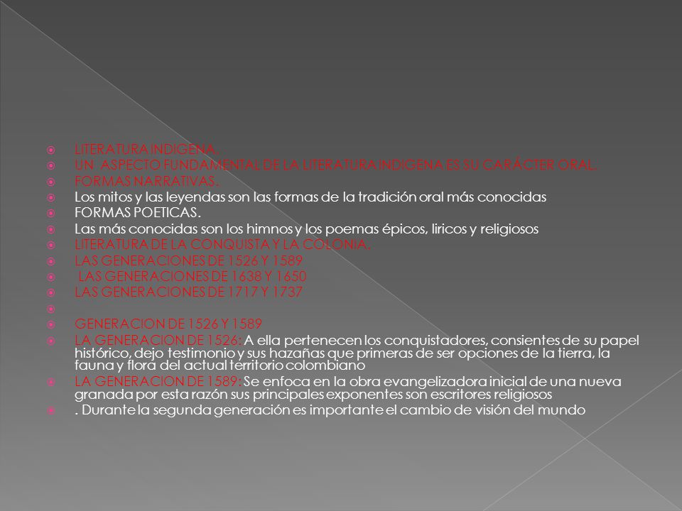 LITERATURA INDIGENA. UN ASPECTO FUNDAMENTAL DE LA LITERATURA INDIGENA ES SU CARÁCTER ORAL. FORMAS NARRATIVAS.