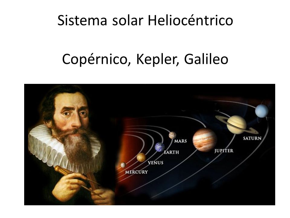 Sistema solar Heliocéntrico Copérnico, Kepler, Galileo