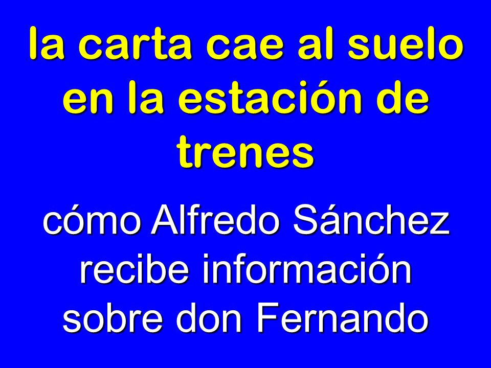 la carta cae al suelo en la estación de trenes