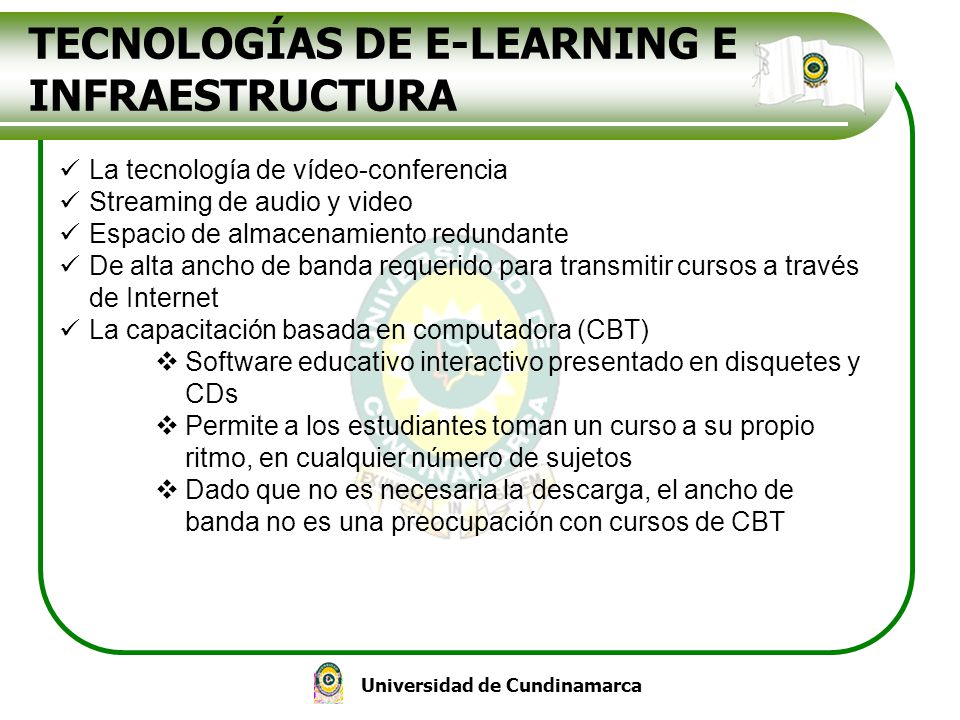 TECNOLOGÍAS DE E-LEARNING E INFRAESTRUCTURA