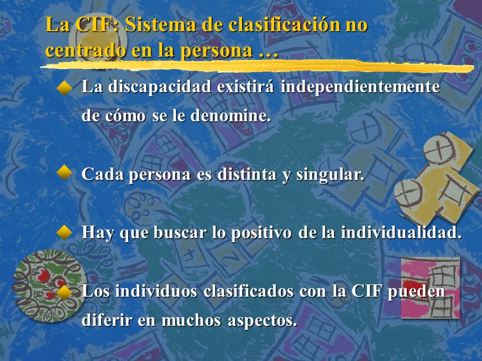La CIF: Sistema de clasificación no centrado en la persona …