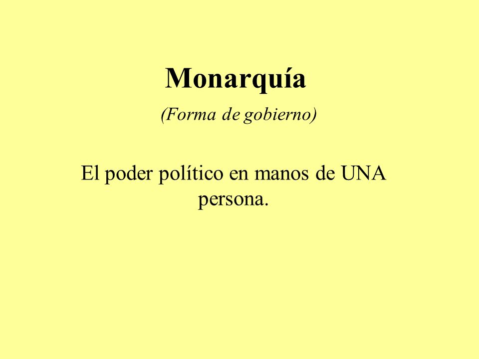 Monarquía (Forma de gobierno)