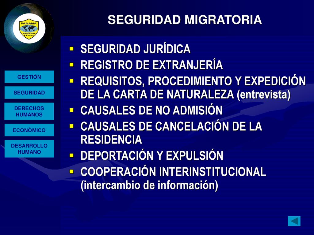 SEGURIDAD MIGRATORIA SEGURIDAD JURÍDICA. REGISTRO DE EXTRANJERÍA. REQUISITOS, PROCEDIMIENTO Y EXPEDICIÓN DE LA CARTA DE NATURALEZA (entrevista)