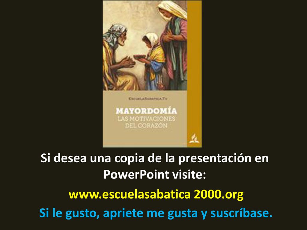 Si desea una copia de la presentación en PowerPoint visite:
