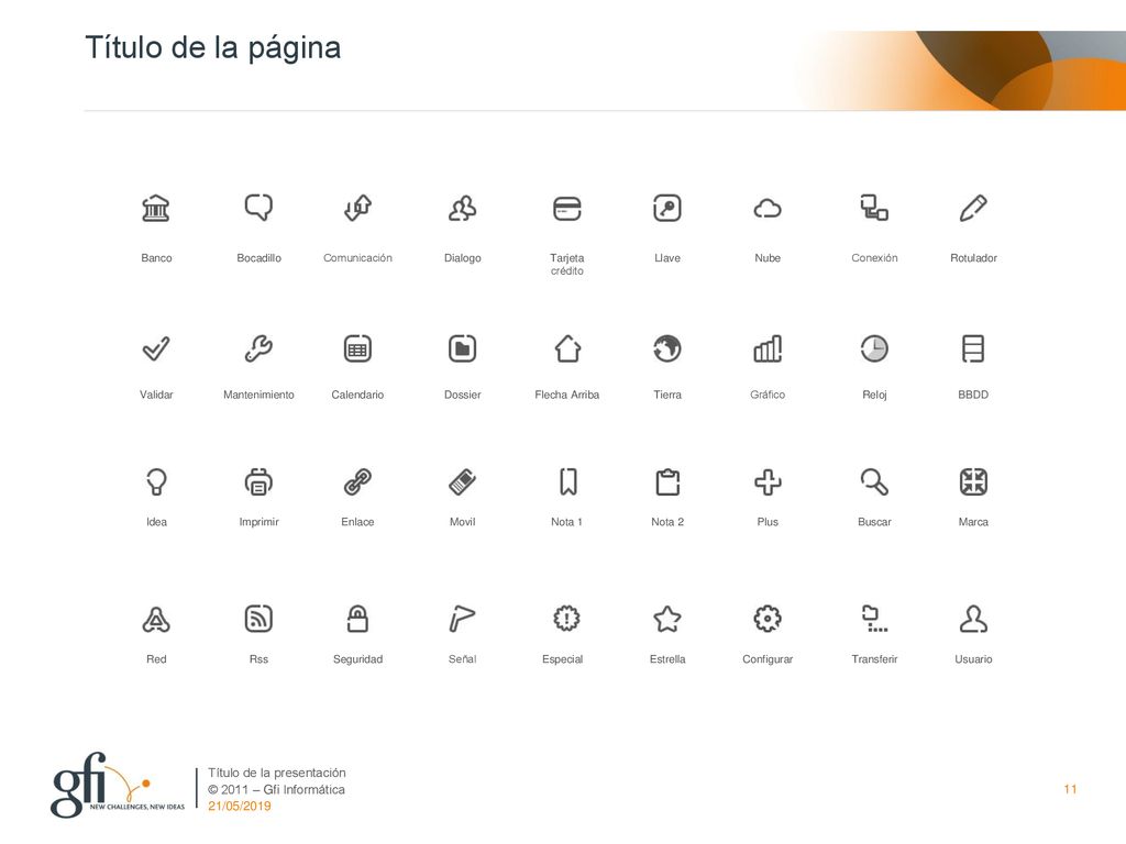 Título de la página Título de la presentación 21/05/2019 Banco