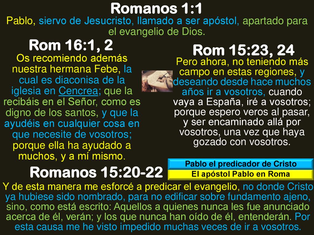 Pablo el predicador de Cristo El apóstol Pablo en Roma