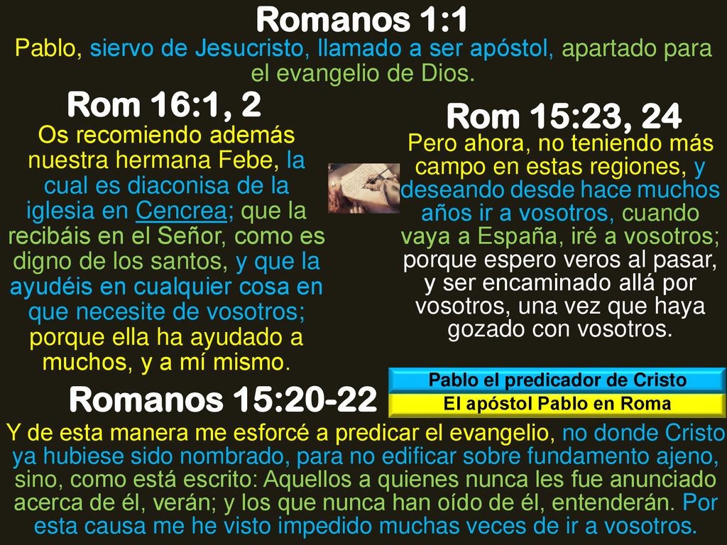 Pablo el predicador de Cristo El apóstol Pablo en Roma