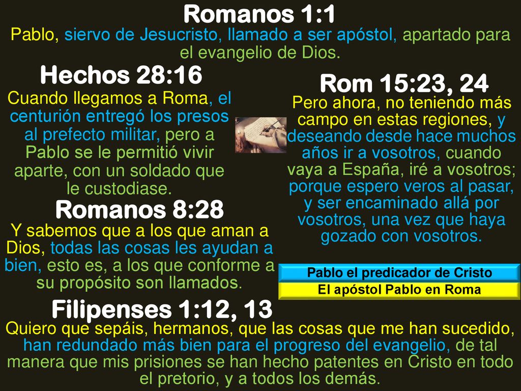 Pablo el predicador de Cristo El apóstol Pablo en Roma