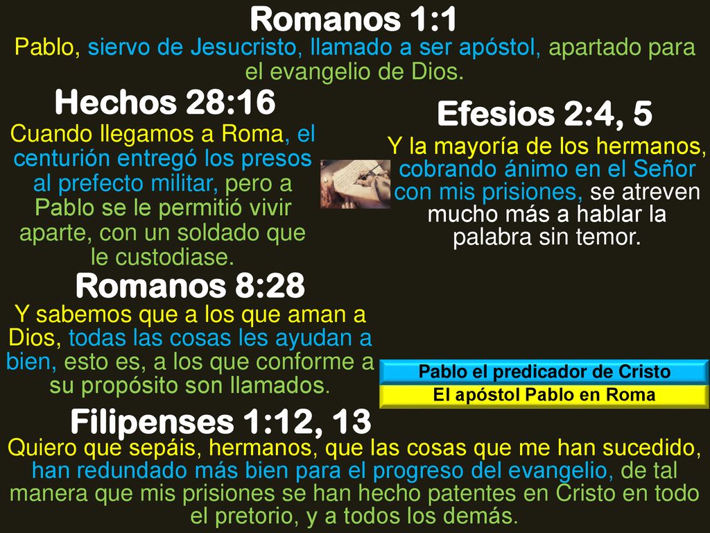 Pablo el predicador de Cristo El apóstol Pablo en Roma