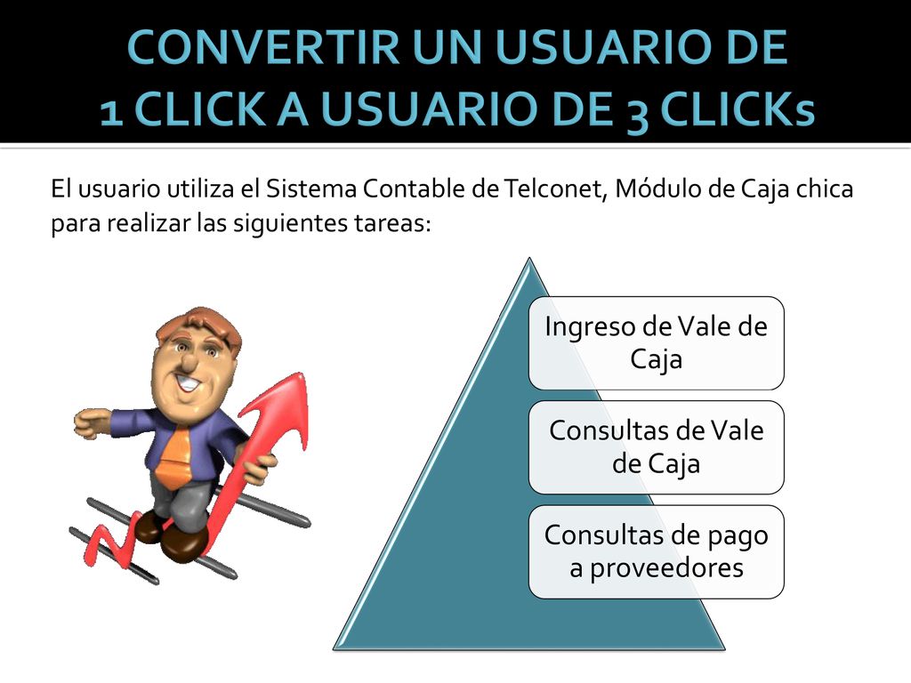 CONVERTIR UN USUARIO DE 1 CLICK A USUARIO DE 3 CLICKs