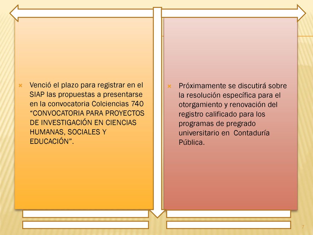 Venció el plazo para registrar en el SIAP las propuestas a presentarse en la convocatoria Colciencias 740 CONVOCATORIA PARA PROYECTOS DE INVESTIGACIÓN EN CIENCIAS HUMANAS, SOCIALES Y EDUCACIÓN .