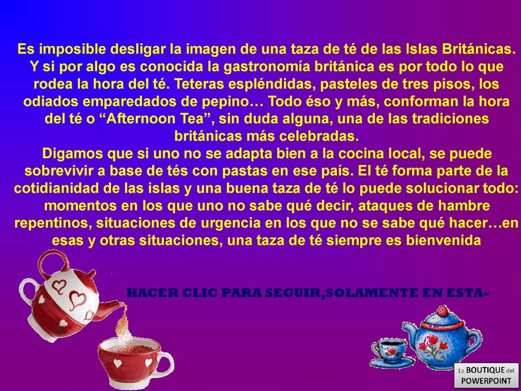 Es imposible desligar la imagen de una taza de té de las Islas Británicas. Y si por algo es conocida la gastronomía británica es por todo lo que rodea la hora del té. Teteras espléndidas, pasteles de tres pisos, los odiados emparedados de pepino… Todo éso y más, conforman la hora del té o Afternoon Tea , sin duda alguna, una de las tradiciones británicas más celebradas.