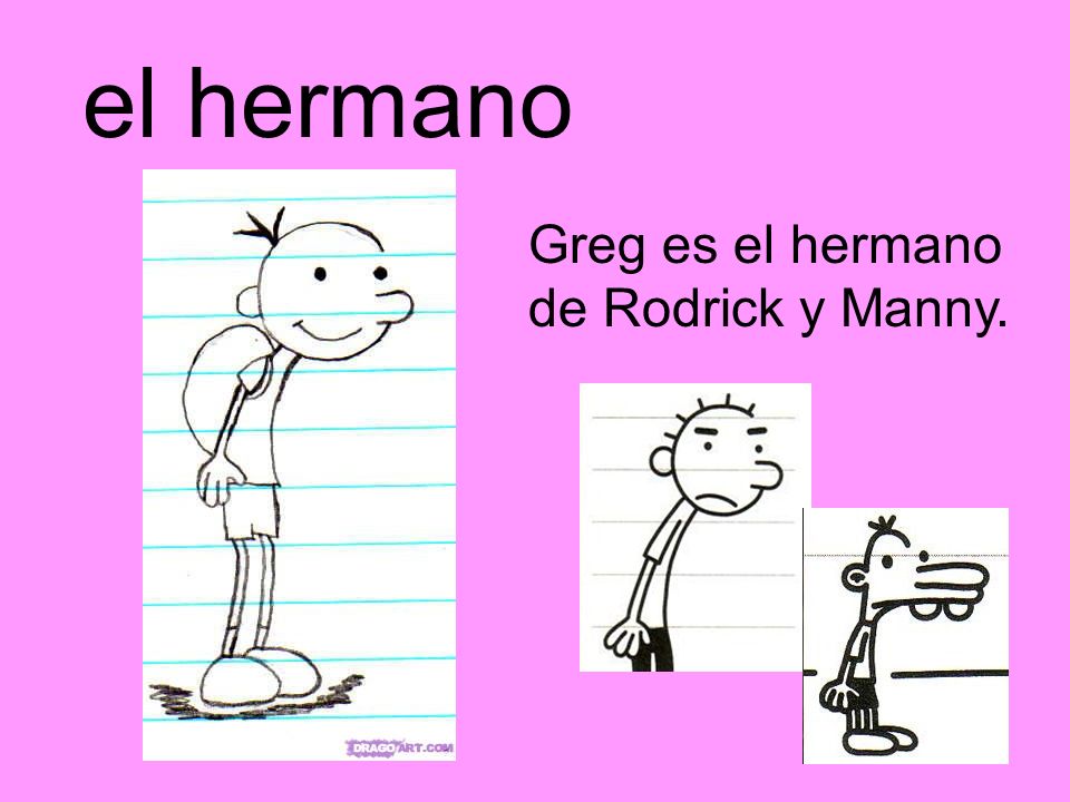 el hermano Greg es el hermano de Rodrick y Manny.