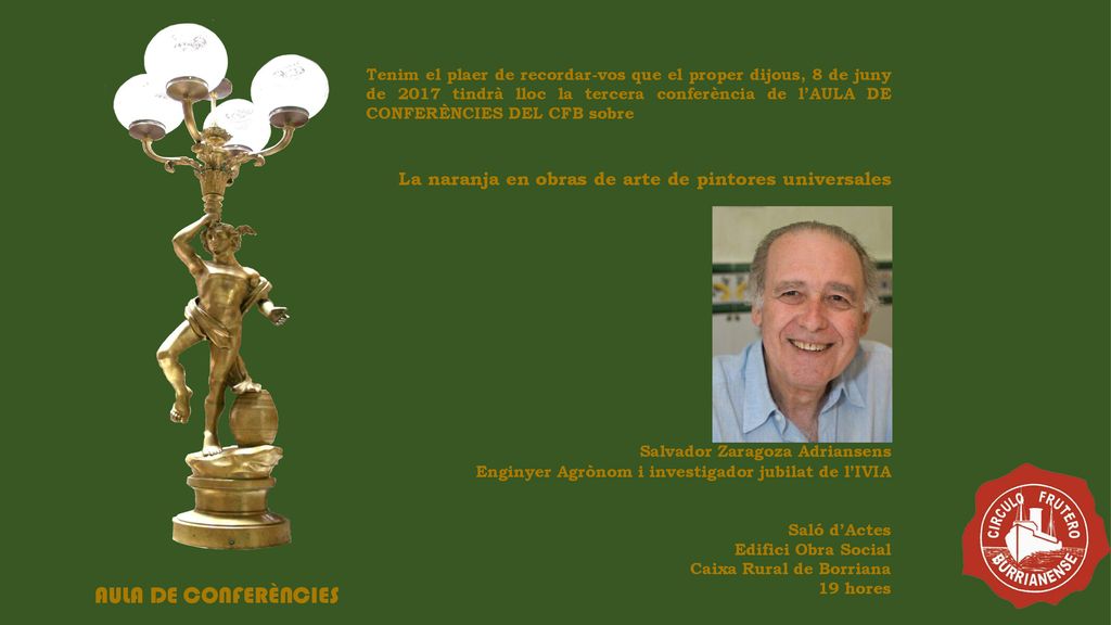 La naranja en obras de arte de pintores universales