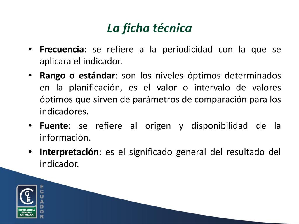 La ficha técnica Frecuencia: se refiere a la periodicidad con la que se aplicara el indicador.