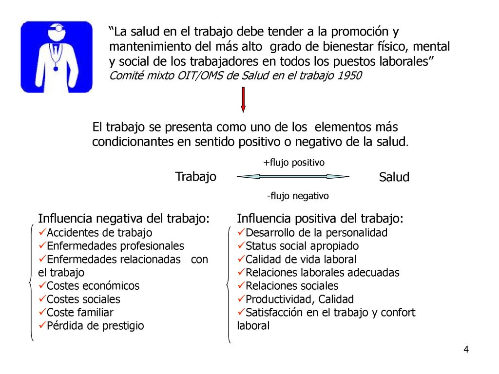 y social de los trabajadores en todos los puestos laborales