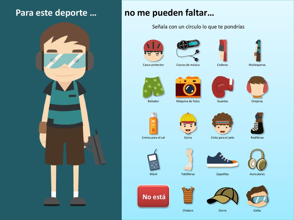 Para este deporte … no me pueden faltar… No está