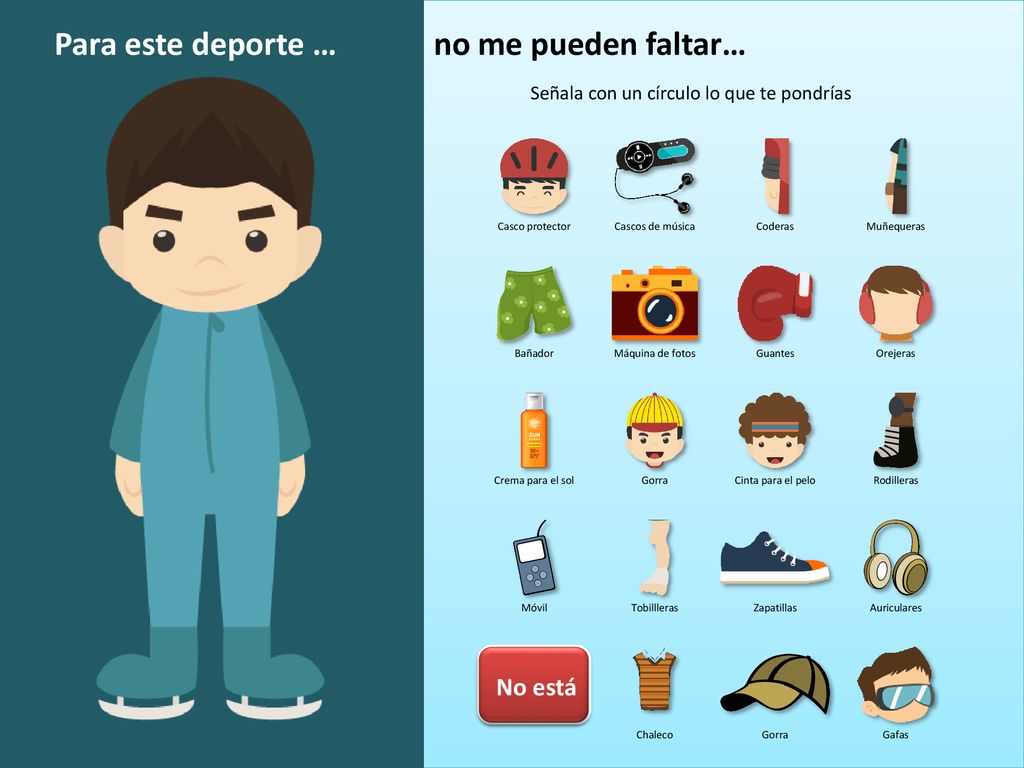 Para este deporte … no me pueden faltar… No está