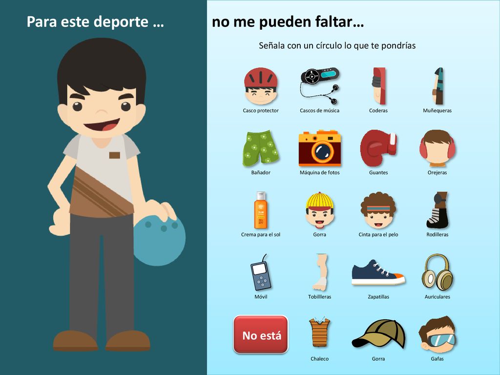 Para este deporte … no me pueden faltar… No está