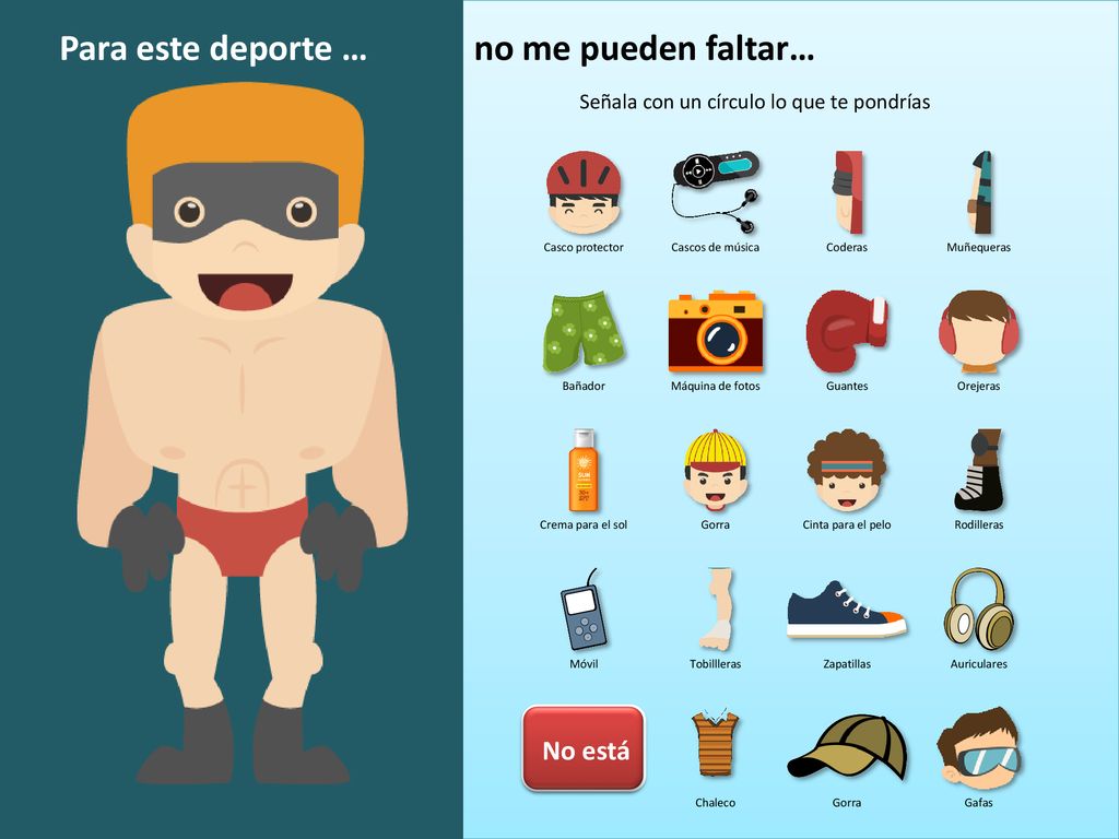 Para este deporte … no me pueden faltar… No está