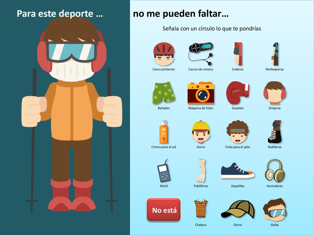 Para este deporte … no me pueden faltar… No está