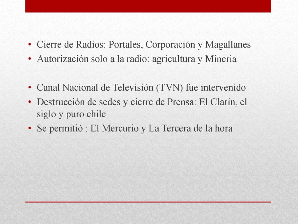 Cierre de Radios: Portales, Corporación y Magallanes